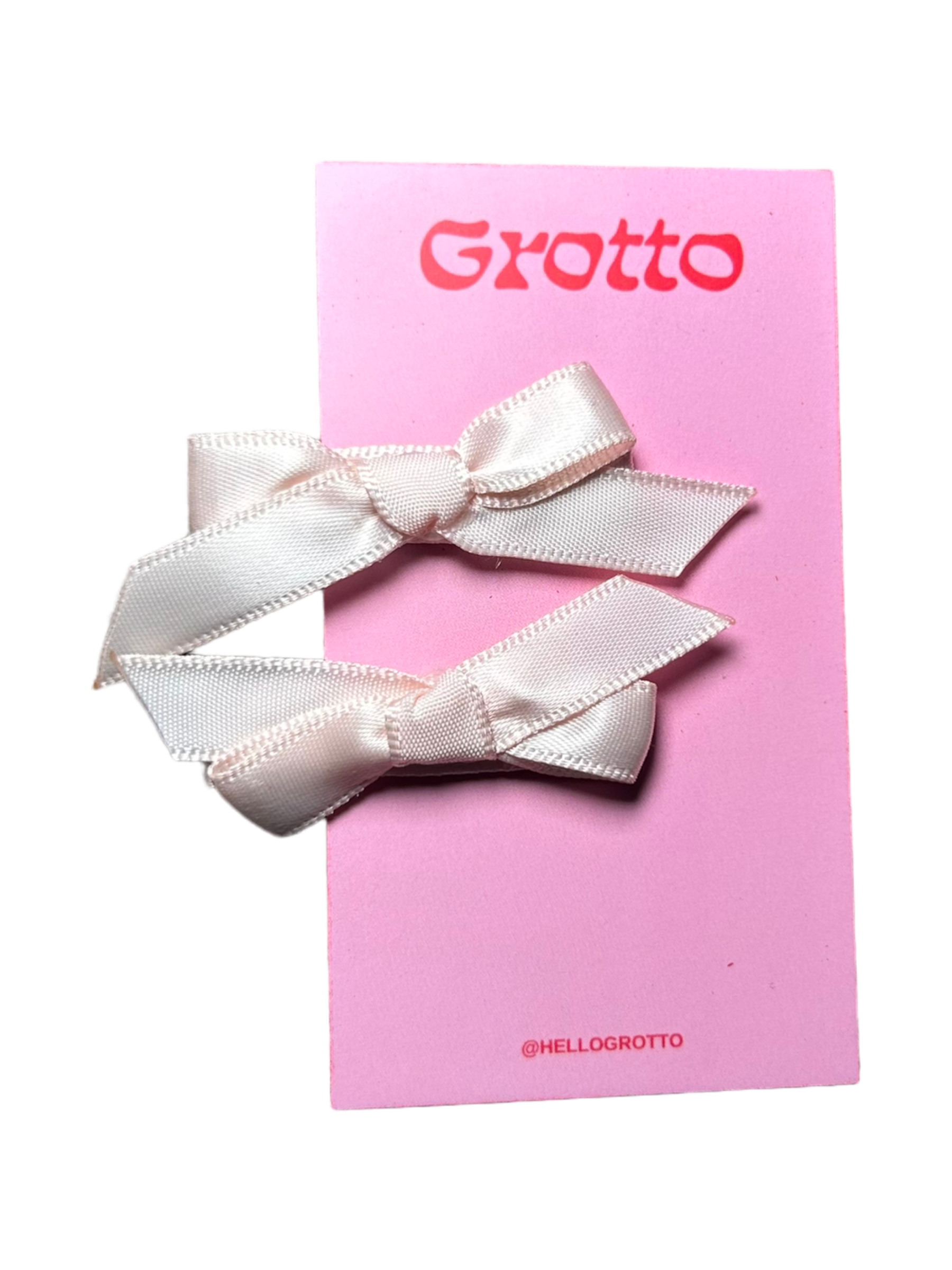 Bow Clips | Baby Pink