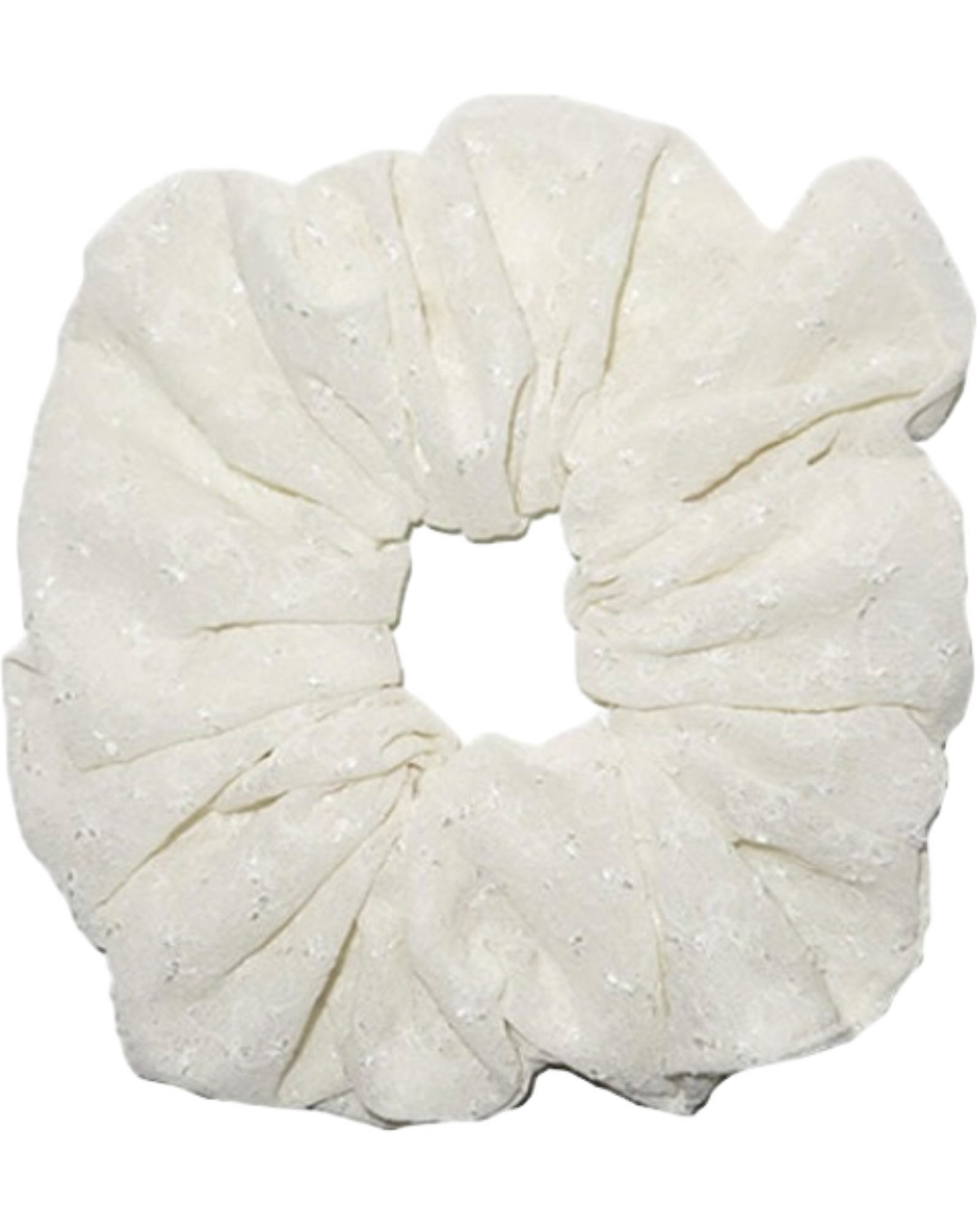 Oversized Scrunchie | White Floral