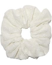 Oversized Scrunchie | White Floral